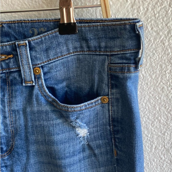 J.Crew Midrise Toothpick Distressed Stretch Women’s Denim Jeans Size 27 - Picture 4 of 12